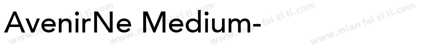 AvenirNe Medium字体转换